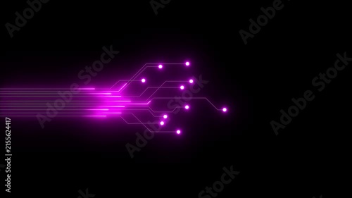 mondo, hi tech, sfondo, internet, comunicazione. 3d neon line background. 4k