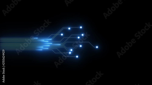 mondo, hi tech, sfondo, internet, comunicazione. 3d neon line background. 4k