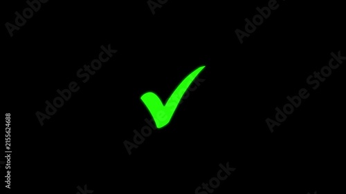right check mark icon transparent background. isolated tick mark or confirm icon animation. check mark sign, verify complete sign, approved, select tick, success , approved, yes icon signs