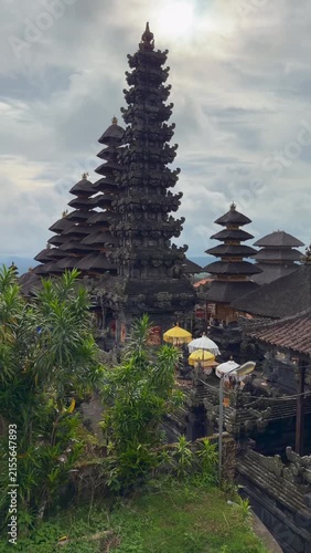 Besakih Temple is a pura Hindu temple in the village of Besakih, Besakih, Bali, Indonesia