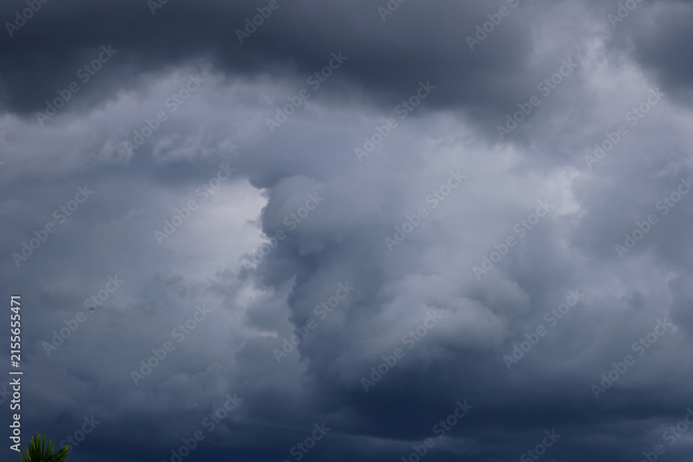 Obraz premium Image of monsoon clouds in India.