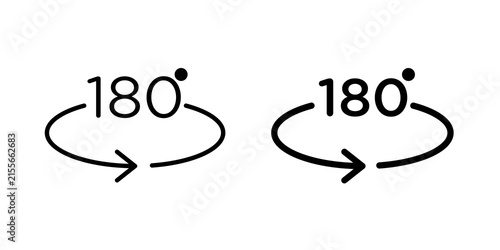 180 degrees icon collection for website
