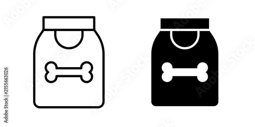 Dog food icon collection for website