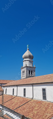 Cuadro en lienzo The historic Cathedral of the Assumption of the Blessed Virgin Mary in Krk, Croa
