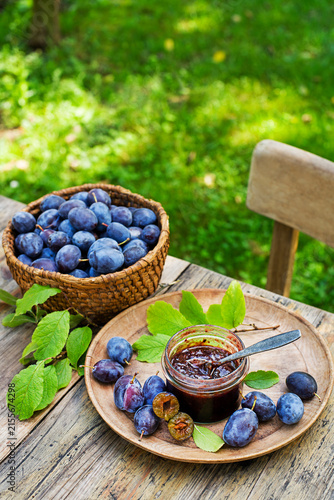 Plum jam or marmalade