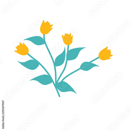 Stylish flower plant illustration graphic design art 