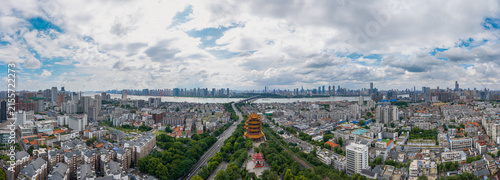 Wuhan summer cityscape, landmarks, and skyline