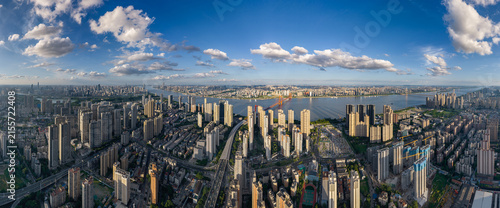 Wuhan summer cityscape, landmarks, and skyline