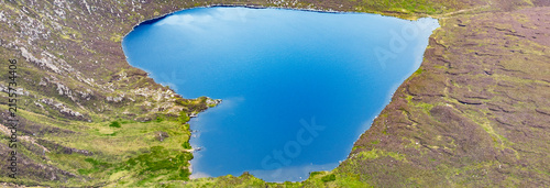 Canvastavla Heart shaped Lake Ouler in Wicklow mountains