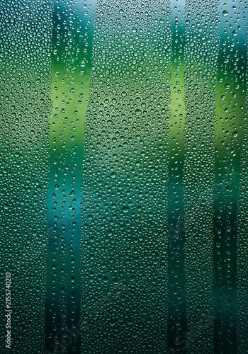 Water drops. Condensation background. Abstract texture. Wet glass surface. Design element.