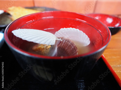 ベイビーホタテの汁物