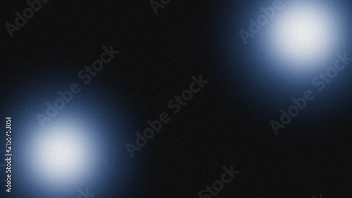 Cool ocean blue spheres glowing softly over fine ambient grain.