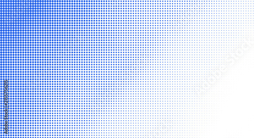 Canvastavla Blue fading halftone grid texture