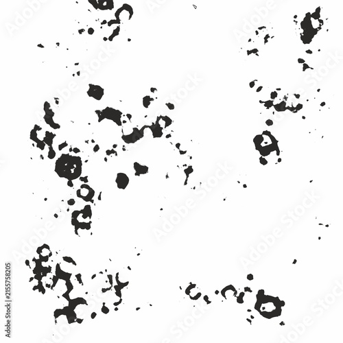 Black and White Distressed Grunge Texture Overlay with Fine Speckles and Scratches.Abstract distressed grunge texture featuring fine speckles,scattered ink marks,subtle scratches and weathered.