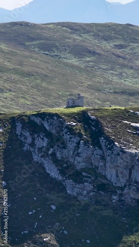 Aerial view of Horn Head in County Donegal, Ireland
