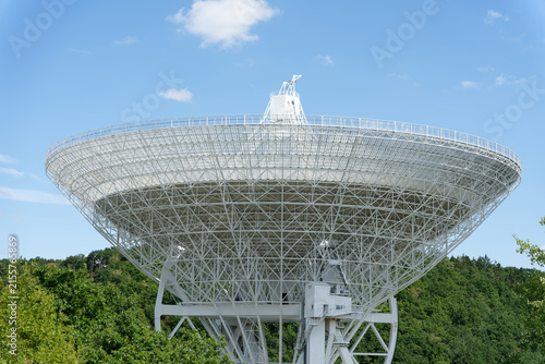 Effelsberg radio telescope observing the universe
