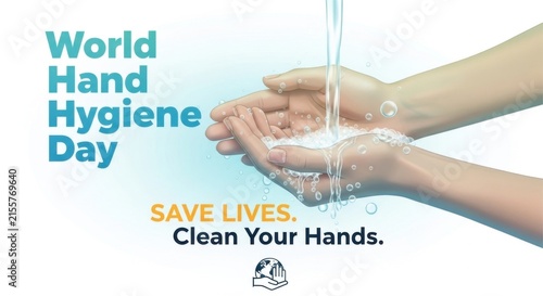world hand hygiene day clean hands under running water