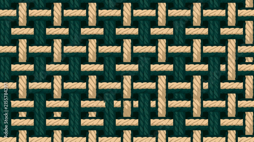 Seamless Woven Rope Pattern Texture Background