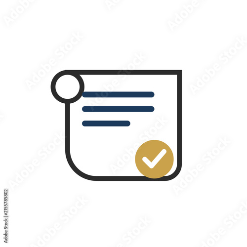 Property Contract Real Estate Flat Vector Icon