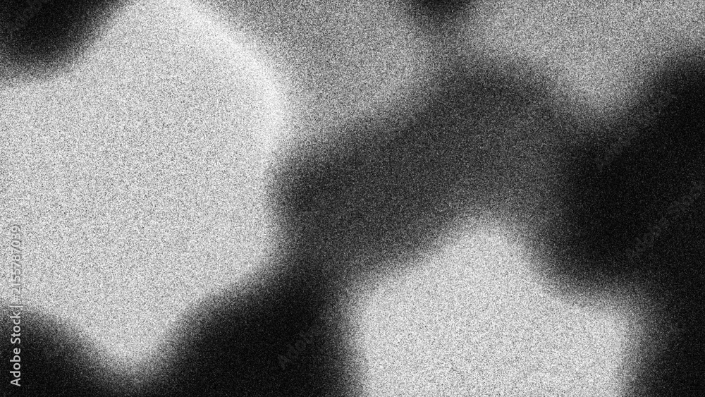 Fototapeta premium Grain texture overlay with abstract noisy gradient, dark and light monochrome particles, digital grit effect for vintage photo, retro poster, graphic design, background and texture composition