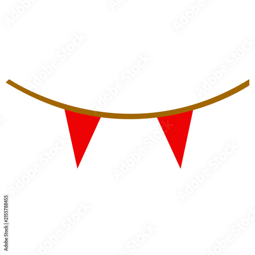 Red Bunting Banner Graphic