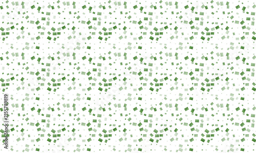 Minimalist organic seamless pattern featuring scattered green botanical foliage on a clean white background for fabric prints