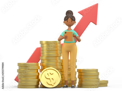 Financial growth, investment success, wealth accumulation