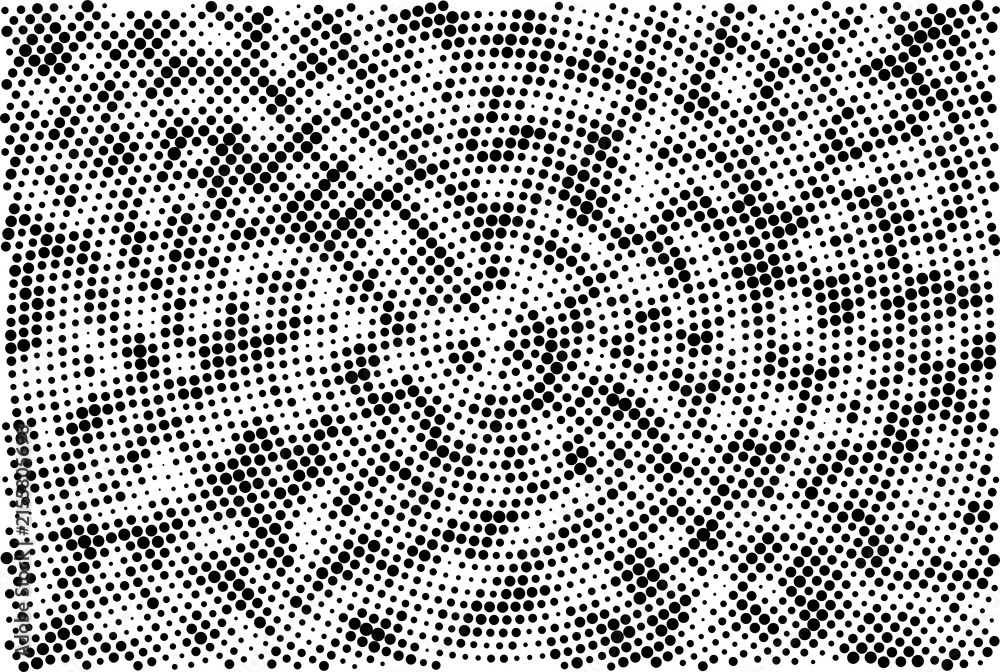 Abstract geometric pattern with circular dots and lines
