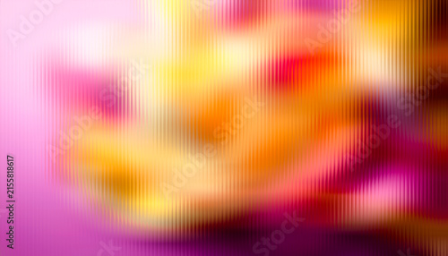 Abstract Soft Pink Yellow Fluted Glass Texture Background