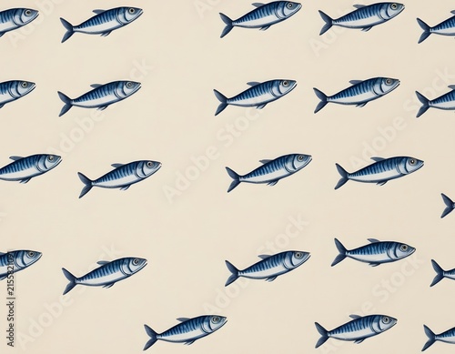 Sardine and Cobalt Cabana Stripe Nautical Pattern for fashion, accessories, swimwear, wrapping paper