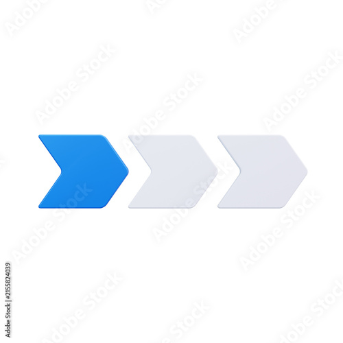 Foto 3D Breadcrumb Navigation Chevron Arrows