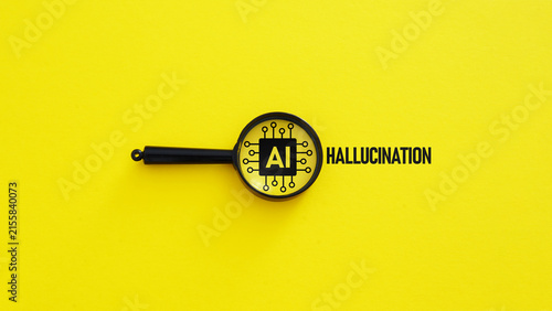 Cuadro en lienzo AI Hallucination and Misinformation, Artificial Intelligence Generating False In
