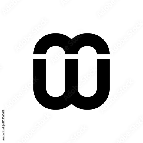 Bold Abstract Double M Monogram Logo – Minimalist Geometric Lettermark