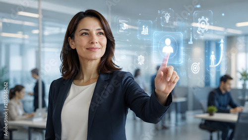 Talent Development Concept With Digital Interface