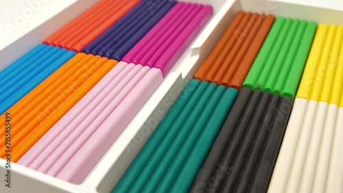 Bright plasticine cubes for crafting colorful figures, shapes, and playful learning experiences