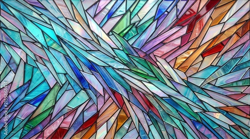 Abstract digital art with neon