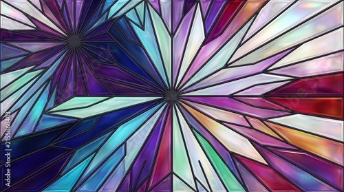 Abstract digital art with neon