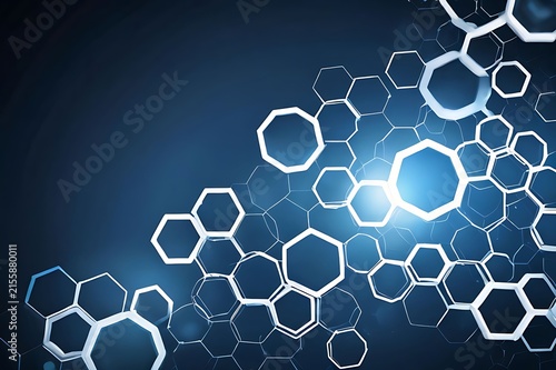 Abstract background with hexagons