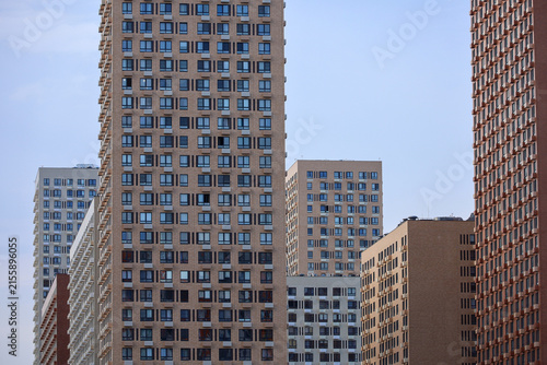 New residential buildings. House development, real estate, high-rise construction