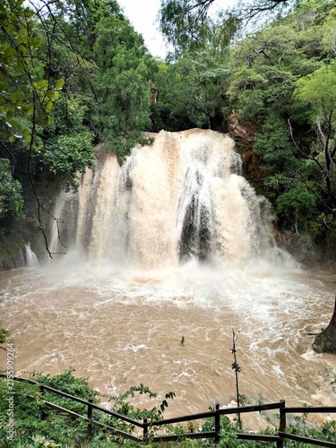 waterfall el chiflon in chiapas mexico