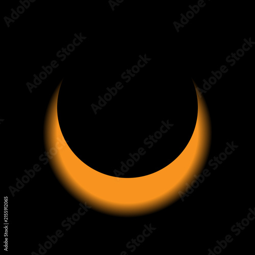 Solar Eclipse Vector.