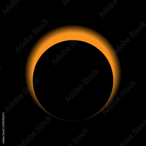 Solar Eclipse Vector.