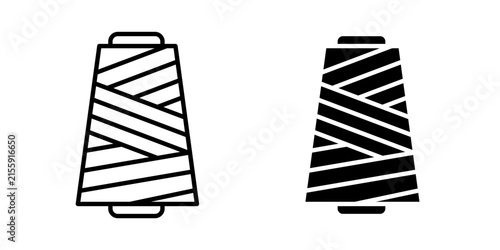 Yarn icon minimal pictogram kit