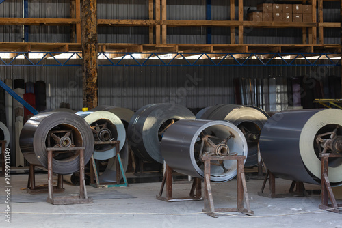 Industrial Warehouse Storage of Metal Coils