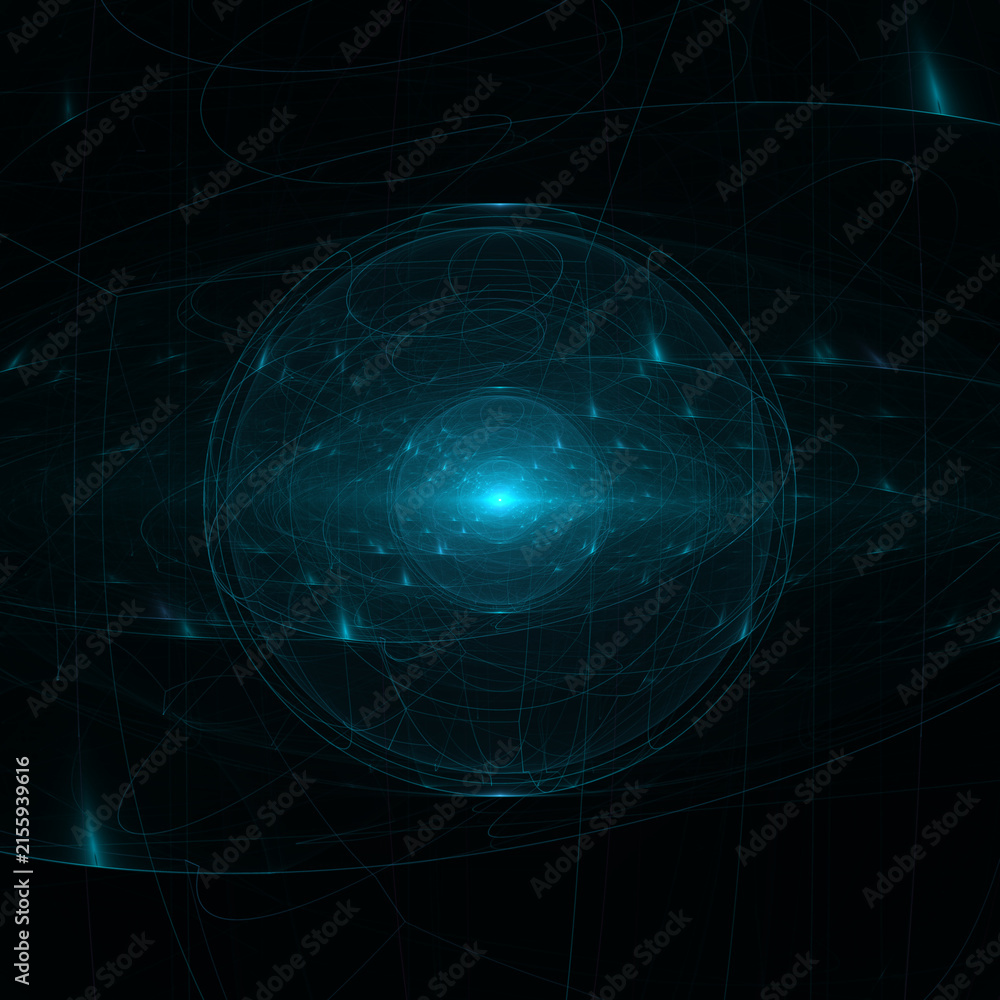 Naklejka premium galaxy spiral nebula deep space star cluster blue cosmic void - astronomical universe background, astronomy, space, stars, galaxy, nebula, cosmos, night sky