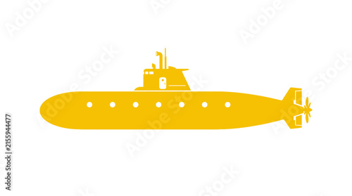 Canvas Print Yellow Submarine Vector Illustration