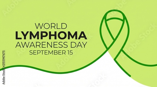 World lymphoma awareness day ribbon design september 15
