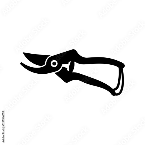 Manicure claw clippers vector illustration icon. Nail trimmer tool silhouette design. Black graphic web clipper pictogram for beauty salon. Personal care grooming accessory symbol.