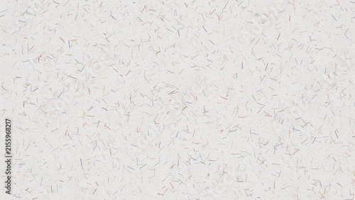 Abstract background texture with colorful scattered small lines and dots on a white surface, confettilike pattern for design, creative paper or fabric material texture