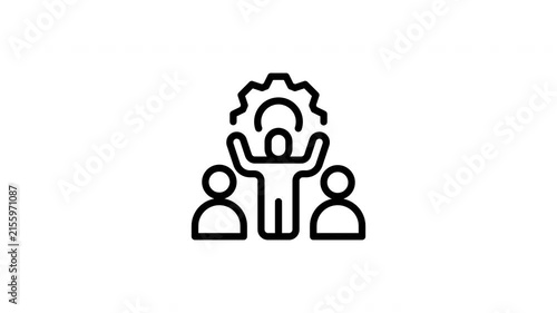 leadership animated icon